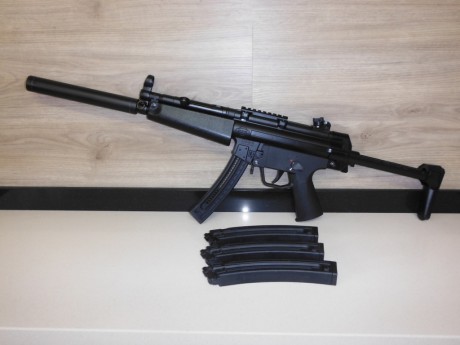 Vendida!!!
Carabina GSG5, con dos culatas, railes y cuatro cargadores de 22 cartuchos por 400€.
Un saludo 00