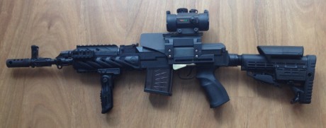 Otro rifle.

Vendo VZ CSA del Cal.222. Es la versión corta con culata tipo M-4.
Se han cambiado casi todas 00