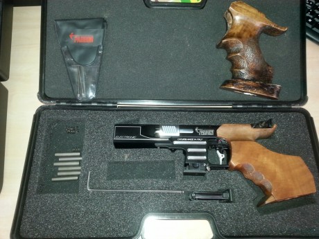 Vendo pistola  PARDINI  SP  calibre 22, en perfecto estado, la pistola era electrónica, pero la pasé a 20