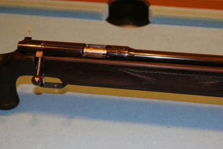 Precisa carabina anschutz con cañon match y acción 54 perfecta para tendido y fclass con madera lijada 01
