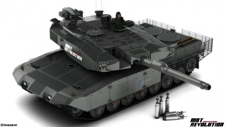 El Revolution MBT es un paquete de actualización modular para los Leopard 2A4. Fue desarrollado por Rheinmetall. 00