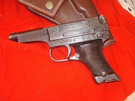 hola cambiaria esta magnifica pistola japonesa nambu 94 fabricada en mayo de 1944,inutilizada, solo taponada 00