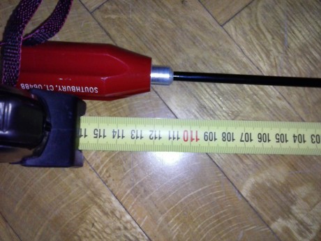 Vendo baqueta Dewey para calibre .22 (la varilla tiene .204" de diámetro) y longitud de 110 cm (44").
Se 02