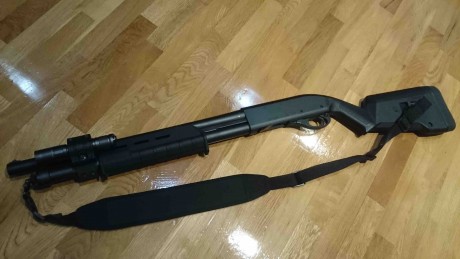 Hola a todos,

Pongo a la venta una 870 Tactical preparada con los mejores componentes del mercado:

-Extractor 02