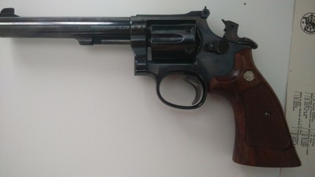 Hola foreros hoy tambien le ha tocado muy a mi pesar ,mi smith and wesson K14-4 MASTERPICE  o tambien 22