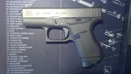 Señores, pongo a la venta la que posiblemente sea la única Glock 42 guiada en F.
Poco hay que decir de 00