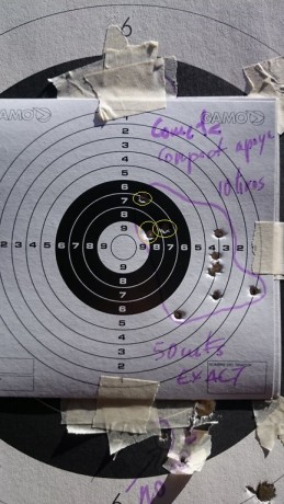 Bueno, pues ayer pude ira a tirar y encima con saco. ...QUE JODIDO ES TIRAR A 50METROS con resorte!! :evil: 10
