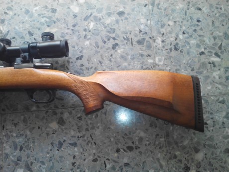 Cambio rifle Voere (mod. 2165); en calibre 30 06, con cañón flotante de 60cm, ; monturas desmontables 02