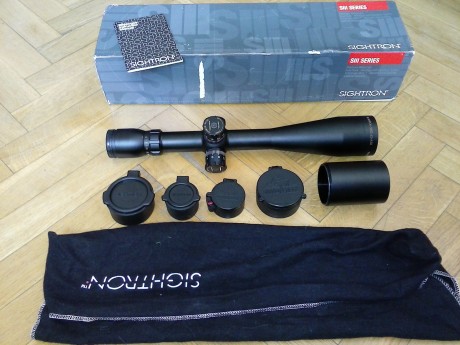 Visor Sightron SIII 6-24x50 (SIIISS624LRMD/CM) Reticula mil dot en segundo plano a 24X y clicks de 0,1 102