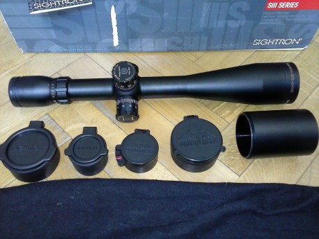 Visor Sightron SIII 6-24x50 (SIIISS624LRMD/CM) Reticula mil dot en segundo plano a 24X y clicks de 0,1 151