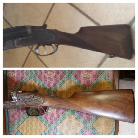 Buenas,  me han regalado una escopeta paralela que está bastante bien de maderas pero tiene una pequeña 00