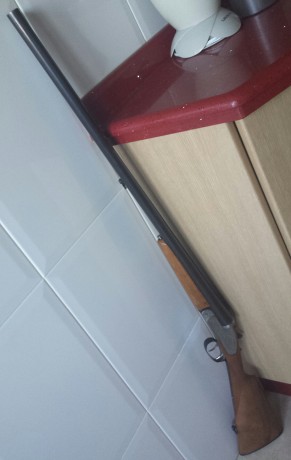 Buenas,  me han regalado una escopeta paralela que está bastante bien de maderas pero tiene una pequeña 50