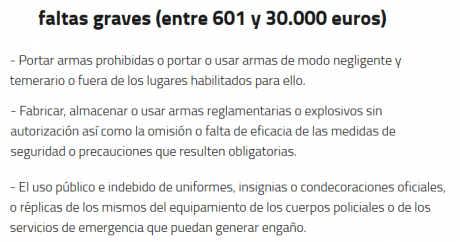 Hola a todos.

 Esta Ley también recoge en sus 44 articulos algunos relacionadas con las armas. 

Saludos.

 01