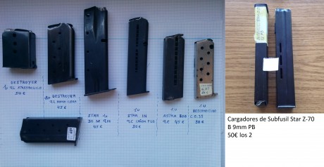 Se venden los siguientes cargadores el de 12 no esta en la foto un cargador destroyer de 12 balas a tresbolillo.y 00