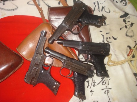 hola cambiaria esta magnifica pistola japonesa nambu 94 fabricada en mayo de 1944,inutilizada, solo taponada 61