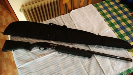 Vendo escopeta semiautomática en perfecto estado, prácticamente nueva ya que solo ha tirado 4 cajas de 01