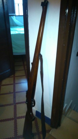 Vendo Rifle Luger calibre 30,06, doble gatillo de cerrojo de culata de madera hasta la boca del cañon 12