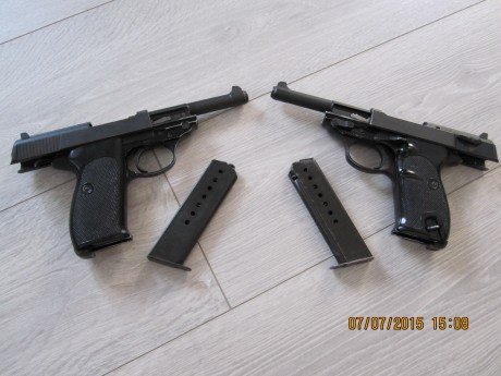 Hola pongo a la venta dos pistolas P-38 MODERNAS postguerra, modelo P-1 en aluminio no os llevéis a engaño 02