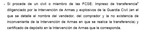Buenos dias compañeros, el tema en cuestion es que voy a adquirir un arma a un compañero de la guardia 20