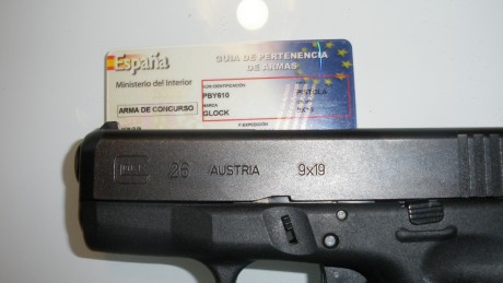 Un compañero del tiro vende su GLOCK 26, guiada en F. Un solo propietario, poco uso.

Se entrega con:

MALETIN 10
