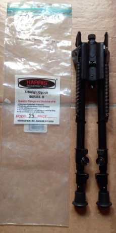 Hola
Cambio un bipode Harris pivotante largo por otro Harris corto 6"-9" o 9"-13", 01