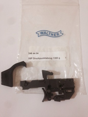 Se vende Disparador Original para Pistola Wlather GSP, calibre 22 , gatillo ajustado a 1360g. Por 130 00