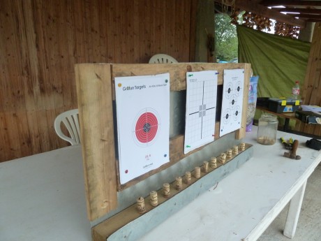 Hola!

Haciendo un poco de bricolaje me he hecho una diana que puede ser divertida. 

He utilizado una 21