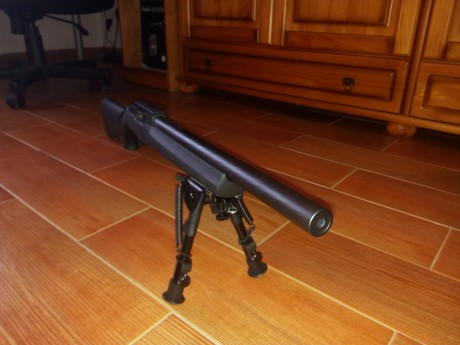 Hola, pongo en venta una ruger 10/22 tactical con cañón bull en espiral, la carabina funciona perfectamente 01