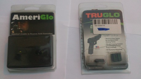 Buenas, 

      Vendo juego de miras para glock, para modelos 17,19,26,34 y varios más.
      

- Miras 02