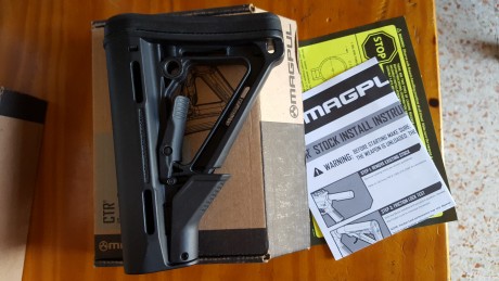Hola,,pues bueno,,se vende culata magpul original negra que ha estado puesta en el rifle un año,,

NUEVO 00