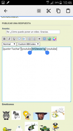 Hola a todos.
Necesito ayuda.
¿Cómo puedo poner un video hecho con un móvil?
 Muchas gracias a todos. 41
