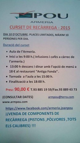 Hola compañeros:
Por medio de este hilo vamos a intentar estar informados de los cursos de recarga que 150