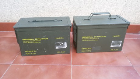 Caja metálica de munición, ideal para guardar tu munición o cualquier cosa, también para decorar, totalmente 00