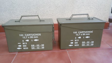 Caja metálica de munición, ideal para guardar tu munición o cualquier cosa, también para decorar, totalmente 11