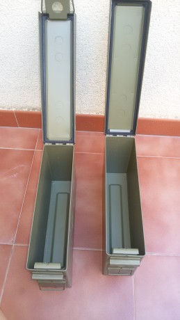 hola vendo estas estupendas cajas de munición para guardar armamento, material de airsoft o cualquier 01