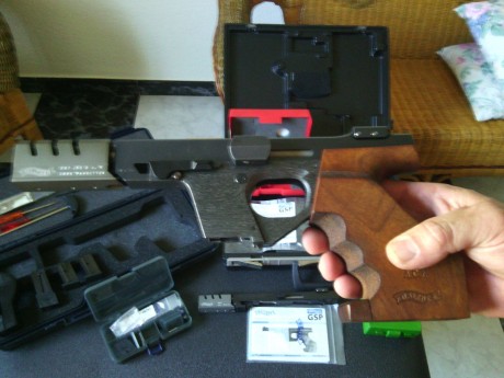 VENDIDA  pistola Walther GSP Expert con los dos calibres, su estado es impecable, con el convertidor del 02