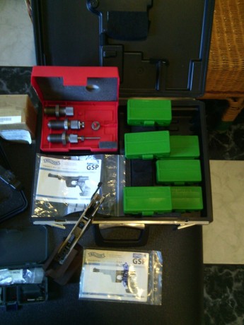 VENDIDA  pistola Walther GSP Expert con los dos calibres, su estado es impecable, con el convertidor del 20