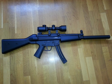 Vendo carabina GSG 22. El estado se puede apreciar en la fotos.
Incluyo Montura para visor, visor compacto 02