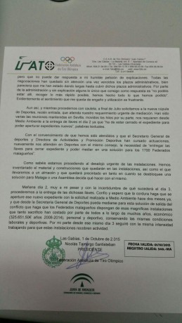 Hola a todos.

El delegado territorial de Medio Ambiente de la Junta de Andalucía en Málaga, Javier Carnero, 172