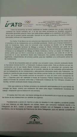 Hola a todos.

El delegado territorial de Medio Ambiente de la Junta de Andalucía en Málaga, Javier Carnero, 171
