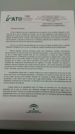 Hola a todos.

El delegado territorial de Medio Ambiente de la Junta de Andalucía en Málaga, Javier Carnero, 170