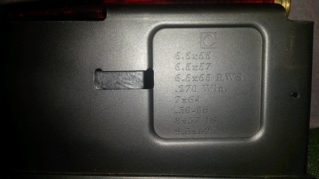 Rebajado a 75 euros con gastos de envío 
Vendo cargador mauser m03 del calibre 30.06 y los demás calibres 00