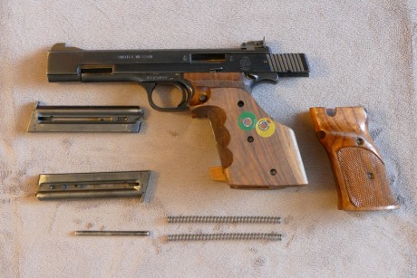 - Vendo S&W Mod. 41 Cal. 22 lr, en perfecto estado de funcionamiento.
- La causa de la venta es por 02