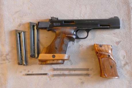- Vendo S&W Mod. 41 Cal. 22 lr, en perfecto estado de funcionamiento.
- La causa de la venta es por 01
