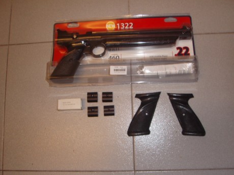 Hola.

Este mañana he comprado una Crosman 1322 ( ya la conoceis, sistema clásico de bombeo y calibre 00