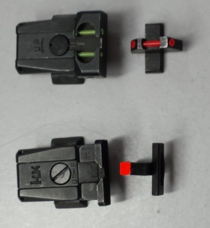 Vendo dos juegos de alzas y puntos de mira regulables para HK USP.
Original HK 60 euros más envío.
El 00