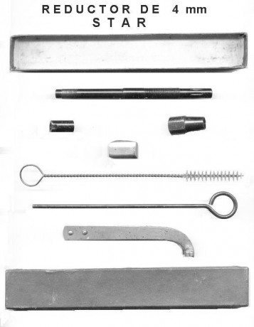 Busco el reductor de cañon para astra 300 del 9 corto para usar con flobert de 4 mm cañon y adaptador 31