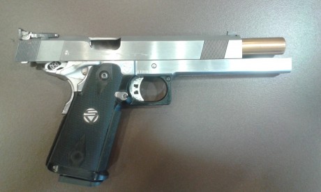 VENDO esta increible máquina de precisión.
Pistola INFINITY 6" de cañón, cargador de doble hilera.
Muy 02