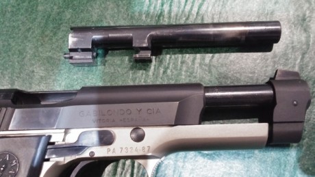 Hola a todos,

Vendo Llama 87, perfecta para precisión, alza regulable, cuatro cargadores y dos cañones, 00