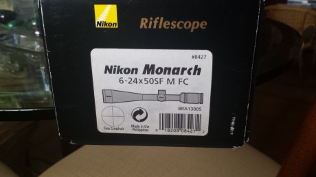 Por no usar, lo vendo o cambio por otro nikon monarch con retícula bdc varmint.
Su precio son 400 euros 00
